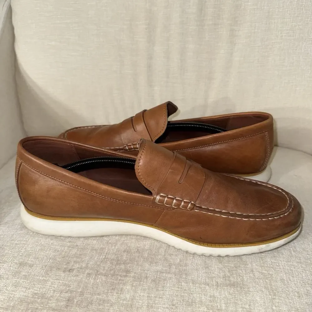 Cole Haan Men's Zerogrand Penny Loafer Size 13 British Tan C33012 Lightweight